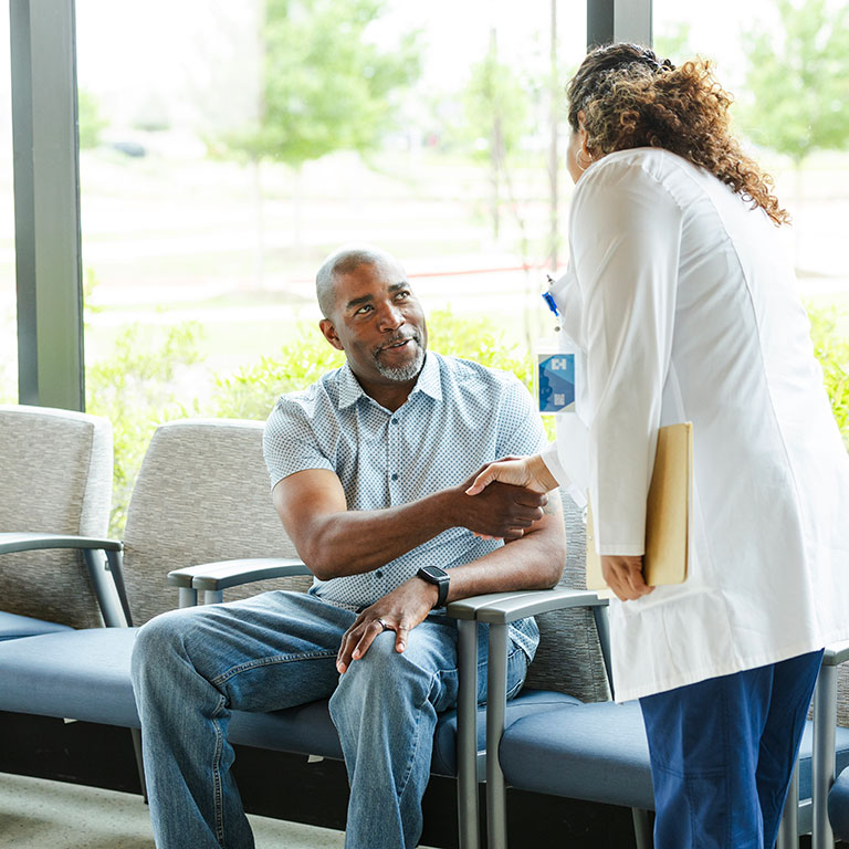 Waiting room at a medical facility Waiting room at a medical facility